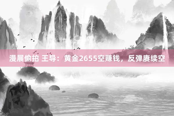 漫展偷拍 王导：黄金2655空赚钱，反弹赓续空