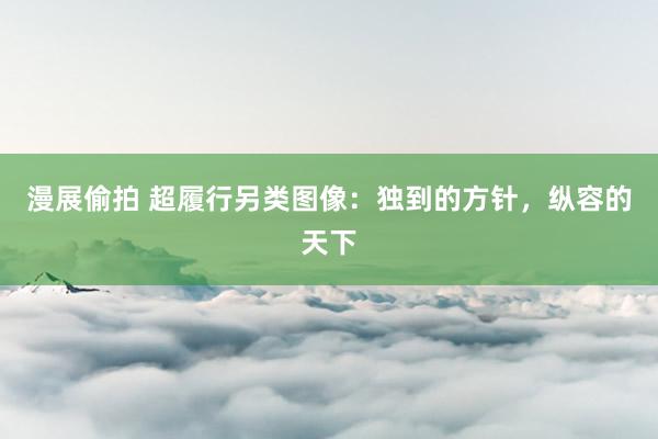 漫展偷拍 超履行另类图像：独到的方针，纵容的天下